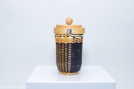 Hand woven Nantucket Jar with Lid
